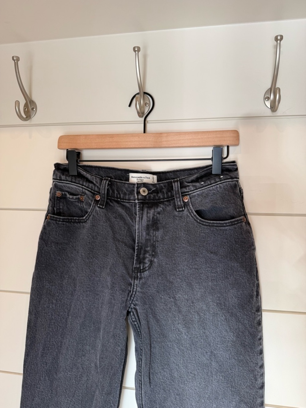 Abercrombie & Fitch The Baggy Low Rise Jeans 25 Long - Picture 6 of 9